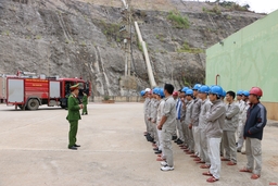 Tập huấn phòng cháy, chữa cháy và cứu nạn cứu hộ tại  Công ty TNHH MTV Thủy điện Trung Sơn