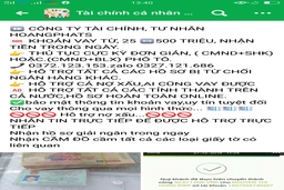 Cẩn trọng khi vay tiền từ các công ty tài chính