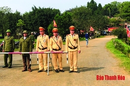 Công an huyện Ngọc Lặc đảm bảo an ninh trật tự, an toàn giao thông