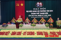 Đại hội Đảng bộ phường Tân Sơn (TP Thanh Hóa)