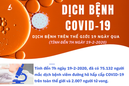 [Infographics] - 75.132 người mắc dịch bệnh viêm đường hô hấp cấp COVID-19 trên toàn thế giới