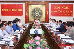 Ban Thường vụ Tỉnh ủy  cho ý kiến vào báo cáo Quy hoạch tỉnh Thanh Hóa thời kỳ 2021-2030, tầm nhìn đến năm 2045