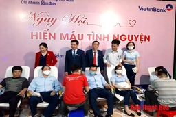 Sôi nổi ngày hội hiến máu tình nguyện Ngân hàng TMCP Công thương Việt Nam – Chi nhánh Sầm Sơn