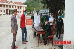 Đồn Biên phòng cửa khẩu Quốc tế Na Mèo tăng cường phòng chống dịch COVID-19