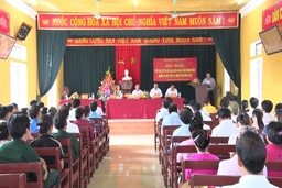 Tổ đại biểu HĐND tỉnh tiếp xúc cử tri xã Cẩm Long (Cẩm Thủy)