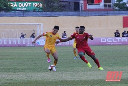 Hòa Sông Lam Nghệ An, Thanh Hóa có điểm số đầu tiên ở V.League 2020