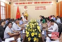 Hiệp hội doanh nghiệp nông nghiệp an toàn và hữu cơ tỉnh Thanh Hóa tìm kiếm cơ hội đầu tư tại huyện Nông Cống