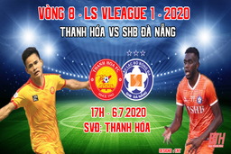 Vòng 8 LS V.League 2020, Thanh Hóa - SHB Đà Nẵng: Xứ Thanh tăng tốc