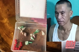 Công an huyện Quan Hóa bắt đối tượng tàng trữ trái phép các chất ma túy