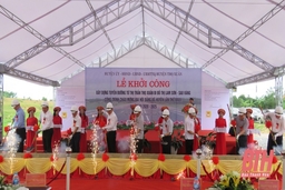 Khởi công tuyến đường từ thị trấn Thọ Xuân đi đô thị Lam Sơn - Sao Vàng