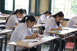 Thanh Hoá: 98,74% thí sinh dự buổi thi đầu tiên Kỳ thi tuyển sinh vào lớp 10 THPT năm học 2020-2021