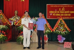 Đồng chí Lê Văn Đông giữ chức Viện trưởng Viện Kiểm sát Nhân dân tỉnh Thanh Hóa