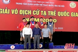 Các VĐV Thanh Hóa thi đấu thành công tại Giải vô địch Cử tạ trẻ quốc gia 2020