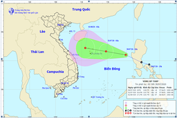 Tin về vùng áp thấp trên Điển Đông