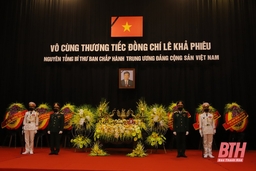Hình ảnh Lễ viếng nguyên Tổng Bí thư Lê Khả Phiêu tại quê nhà Thanh Hóa
