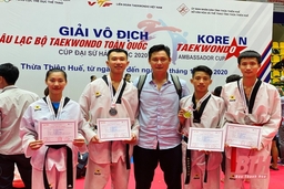 Giành thêm 4 huy chương, Taekwondo Thanh Hoá duy trì phong độ xuất sắc tại giải vô địch CLB toàn quốc