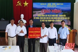 Thị xã Nghi Sơn hỗ trợ huyện Đại Lộc (tỉnh Quảng Nam) khắc phục bão, lũ