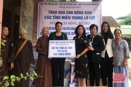 Các cấp Hội phụ nữ Thanh Hóa quyên góp hơn 22 tỷ đồng hỗ trợ người dân Miền Trung