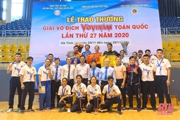 Thanh Hóa xếp thứ ba toàn đoàn tại giải vô địch Vovinam toàn quốc 2020