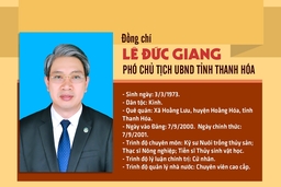 Đồng chí Lê Đức Giang được bầu giữ chức Phó Chủ tịch UBND tỉnh Thanh Hóa