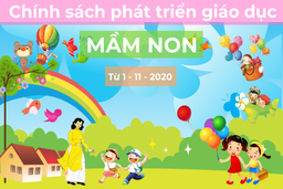 Chính sách phát triển giáo dục mầm non từ 1-11-2020