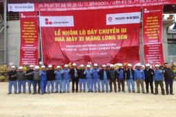 Dây chuyền III nhà máy Xi măng Long Sơn chính thức vận hành