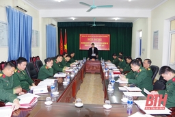 Đảng ủy Quân sự huyện Quảng Xương ra nghị quyết thực hiện nhiệm vụ năm 2021