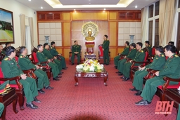 Phó Tổng Tham mưu trưởng QĐND Việt Nam Huỳnh Chiến Thắng kiểm tra và chúc Tết tại Thanh Hóa