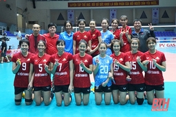 Đội bóng chuyền nữ Hải Tiến Thanh Hóa tham gia Cúp Hoa Lư 2021