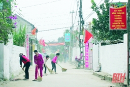 Huyện Thiệu Hóa: 25/25 xã, thị trấn có tổ vệ sinh môi trường