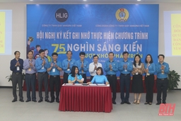 Ký kết ghi nhớ thực hiện Chương trình “75 nghìn sáng kiến vượt khó, phát triển”