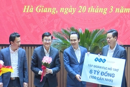 FLC trao 6 tỷ tiền mặt xây 100 căn nhà cho người nghèo Hà Giang