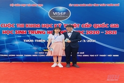 2 học sinh ở Thanh Hóa đoạt Giải Triển vọng tại Cuộc thi KHKT cấp Quốc gia dành cho học sinh trung học năm học 2020-2021