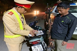 Trạm CSGT Quảng Xương xử lý  gần 100  trường hợp vi phạm nồng độ cồn