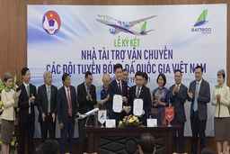 Bamboo Airways là nhà tài trợ vận chuyển cho toàn bộ các đội tuyển bóng đá Quốc gia Việt Nam trong 3 năm