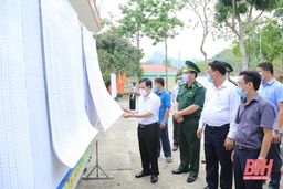 Phó Bí thư Thường trực Tỉnh ủy Lại Thế Nguyên kiểm tra công tác bầu cử tại huyện Quan Hóa và Quan Sơn