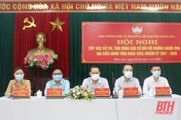 Ứng cử viên đại biểu HĐND tỉnh tiếp xúc cử tri TP Sầm Sơn