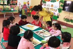 Thị xã Nghi Sơn giữ vững kết quả phổ cập giáo dục mầm non cho trẻ 5 tuổi