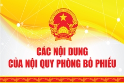 [Infographic] - Các nội dung của nội quy phòng bỏ phiếu được quy định như thế nào?