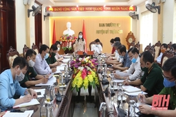 Đoàn kiểm tra của Ban Chỉ đạo xây dựng cơ sở và thực hiện quy chế dân chủ tỉnh làm việc tại huyện Thiệu Hóa