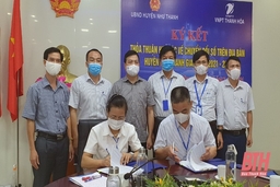 UBND huyện Như Thanh và VNPT Thanh Hoá k ý kết thỏa thuận hợp tác về chuyển đổi số
