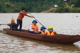 Thủy điện Trung Sơn kiểm tra  thực địa  dòng chảy thoát lũ  hạ lưu đập