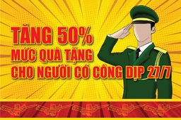 [Infographic] - Tăng 50% mức quà tặng cho người có công dịp 27/7