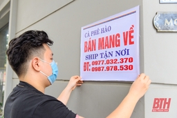 Ngày đầu tiên Thanh Hóa dừng bán hàng ăn uống tại chỗ: Các nhà hàng, quán ăn thực hiện nghiêm túc