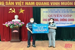 Các đơn vị, ủng hộ  6,3 tỷ đồng phòng, chống COVID -19