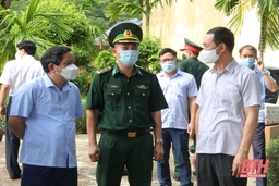 Phó Bí thư Tỉnh ủy Trịnh Tuấn Sinh kiểm tra công tác phòng chống dịch COVID-19 tại huyện Bá Thước