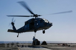 Vụ rơi máy bay trực thăng Hải quân Mỹ: 5 người mất tích