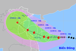 Bão giật cấp 12 hướng vào Bắc miền Trung, mưa lớn tới 350mm