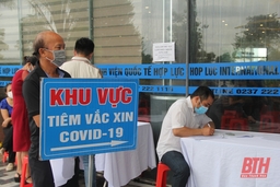 Thị xã Nghi Sơn tiêm 20.000 liều vắc xin phòng COVID-19 đợt 6