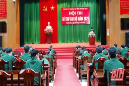 Đảng ủy Quân sự tỉnh Thanh Hóa tổ chức thành công hội thi Bí thư chi bộ năm 2021